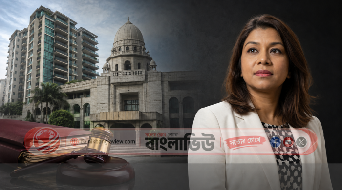টিউলিপ ফ্ল্যাট মামলা নিয়ে টিউলিপ সিদ্দিক, আদালত ও গুলশানের আবাসনের প্রতীকী সম্পাদকীয় কোলাজ